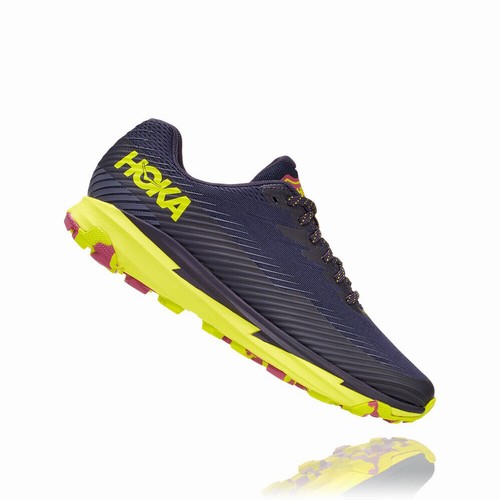 Hoka One One TORRENT 2 Trail Running Shoes For Women India Navy/Black/Green IN-3460